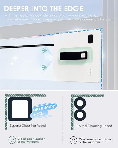 Automatic Window Cleaning Robot with Dual Water Spray, 3000Pa Suction Power, White Z8292