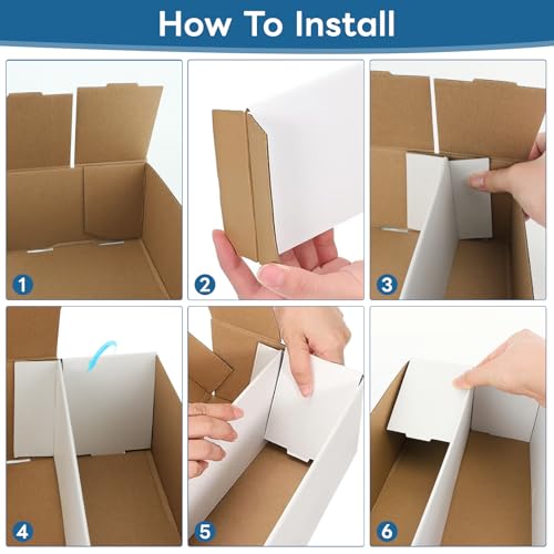 6 Set Cardboard Card Storage Box U288814