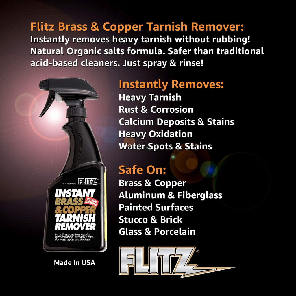 Brass and Copper Tarnish Remover, 16 oz Spray Pack of 2 E445