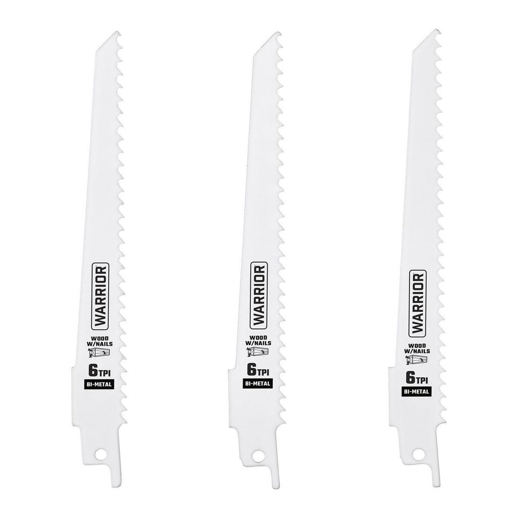 6 in. 9 in. Bi-Metal Reciprocating Saw Blade Set, 15-Piece H274309