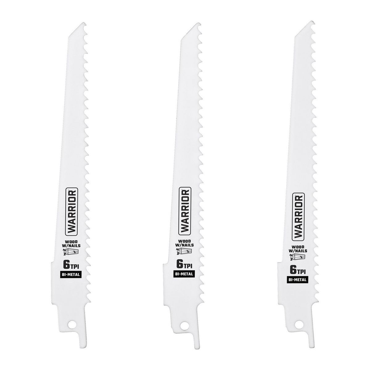 6 in. 9 in. Bi-Metal Reciprocating Saw Blade Set, 15-Piece H274309