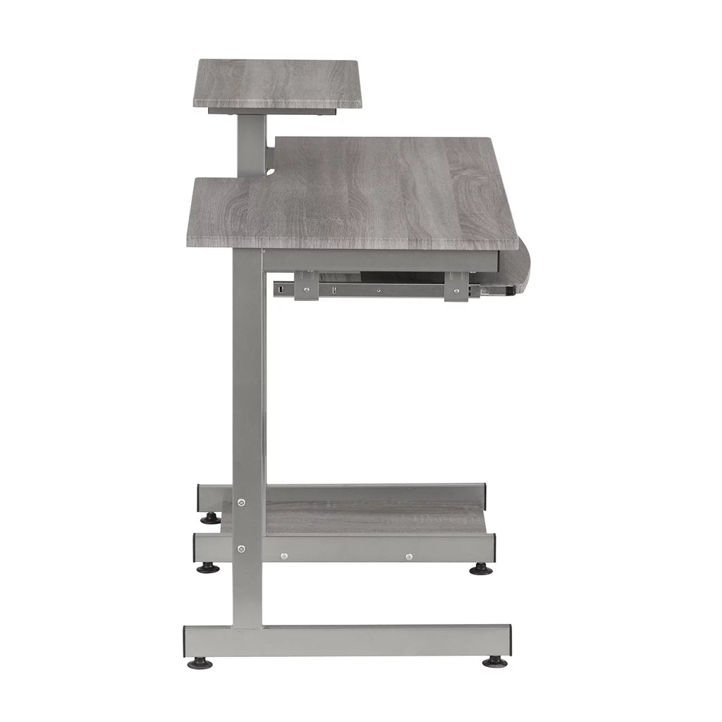 Grey Computer Workstation Desk Q116118