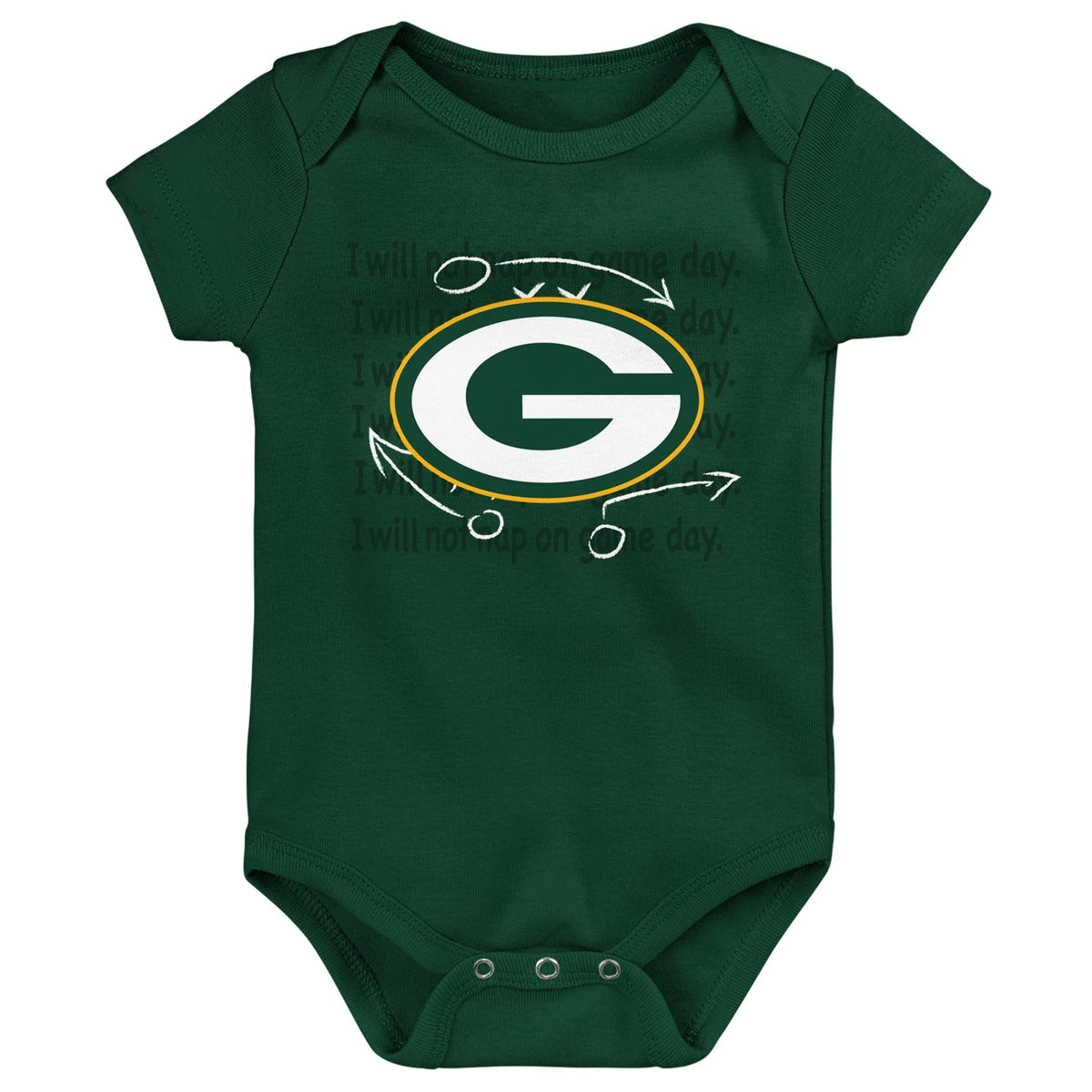 Green Gold Heather Gray 3 Pack Bodysuit Set I6561