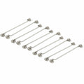 Window Shed Gate Door Latch Lock Catch Eye and Hook Clasp 10pcs Z668665