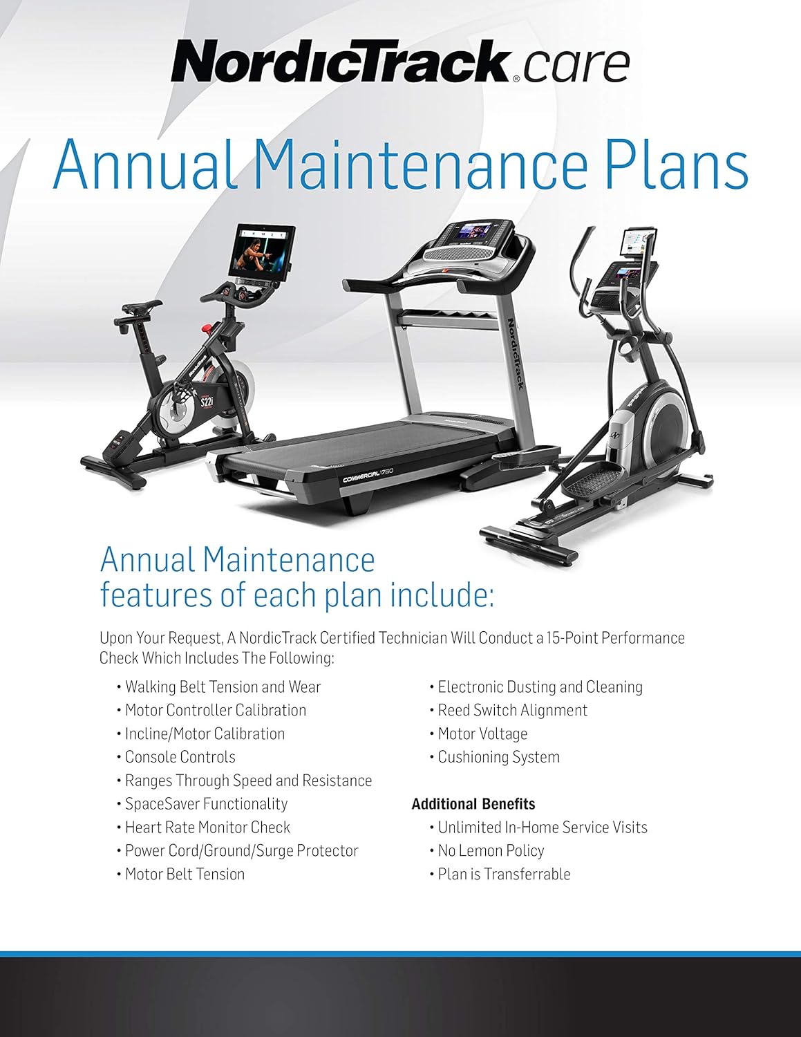 5-Year Annual Maintenance Plan for Fitness Equipment X128772