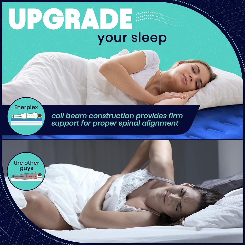 Queen Air Mattress with Built-in Dual Pump W372