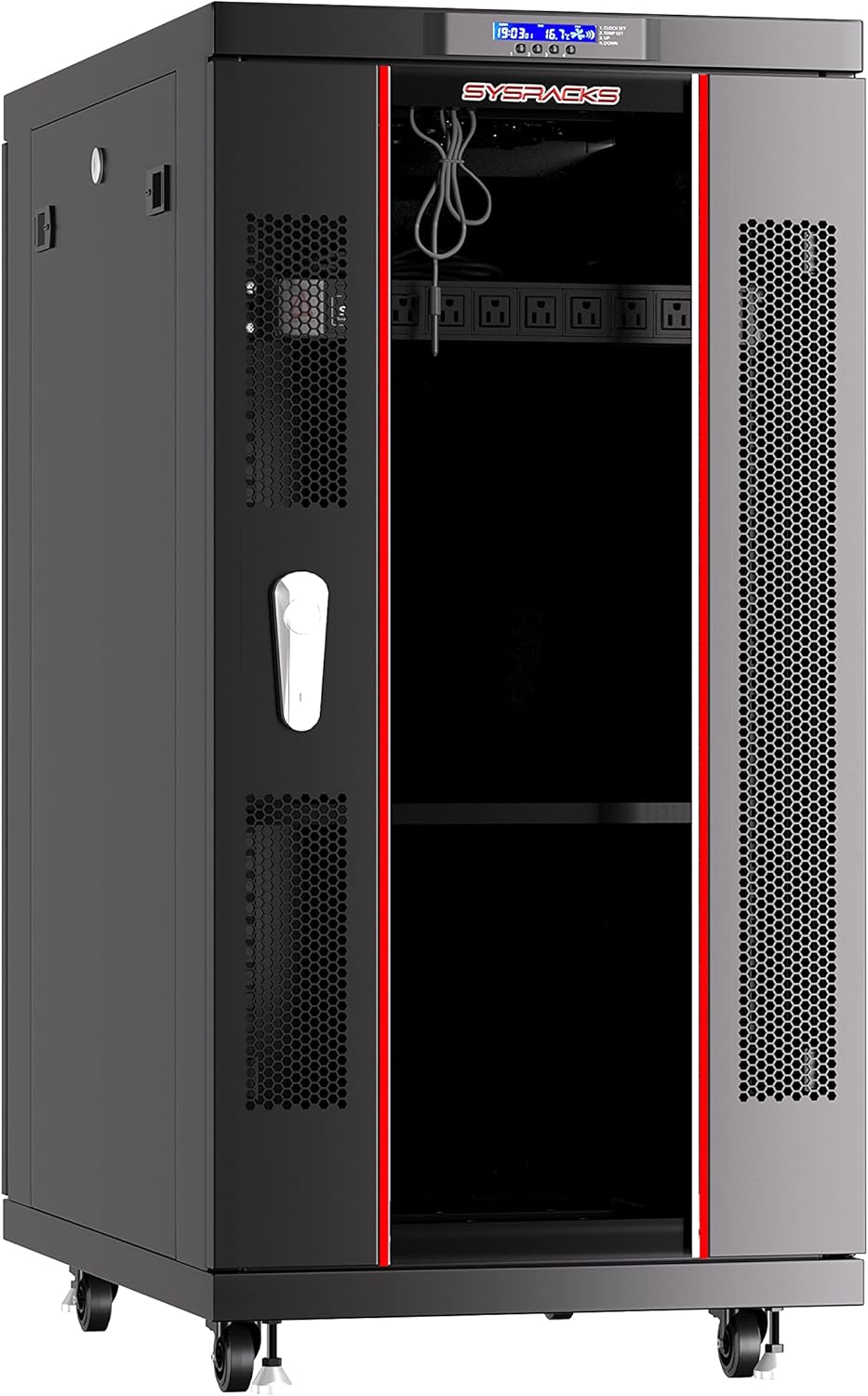 18 U Free Standing Locking Server Rack Cabinet D100761