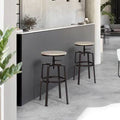 Oak Swivel Adjustable Height Bar Stool K39138