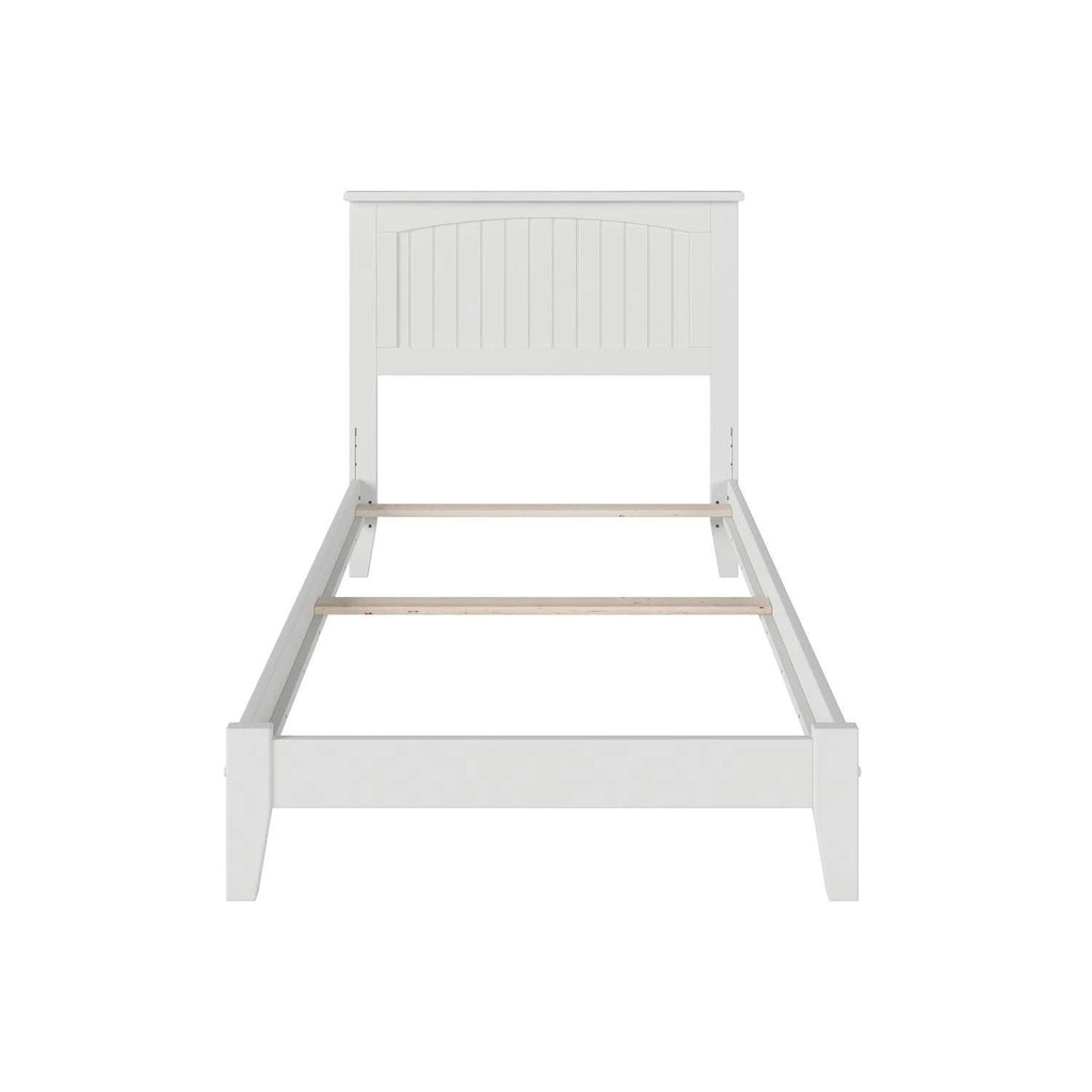 White Twin XL Traditional Bed R126736