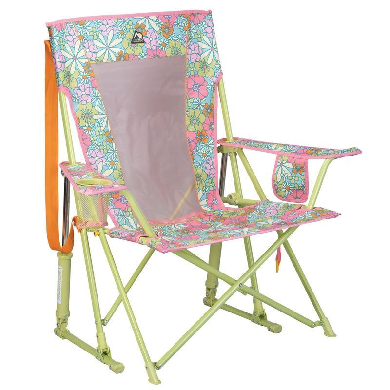 Portable Folding Rocking Camping Chair with Drink Holder S85081