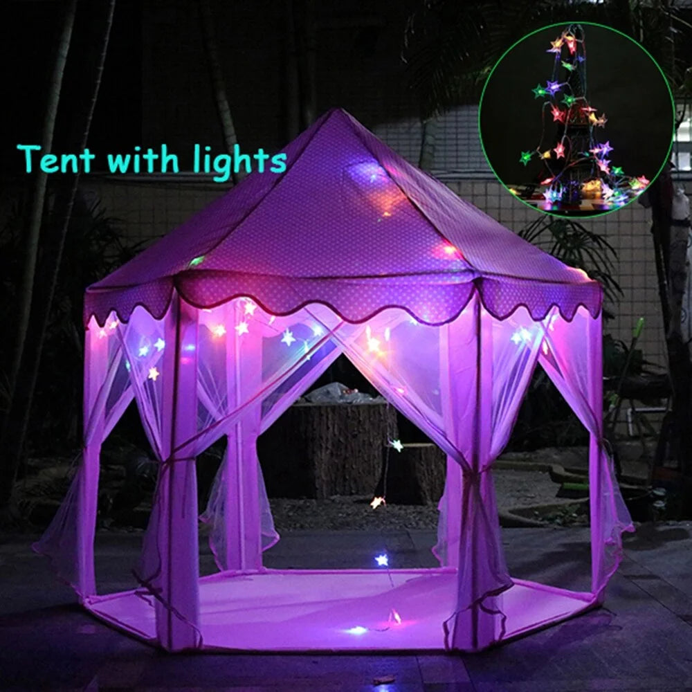 Hexagon Indoor Play Tent with Multicolor Lights N4174