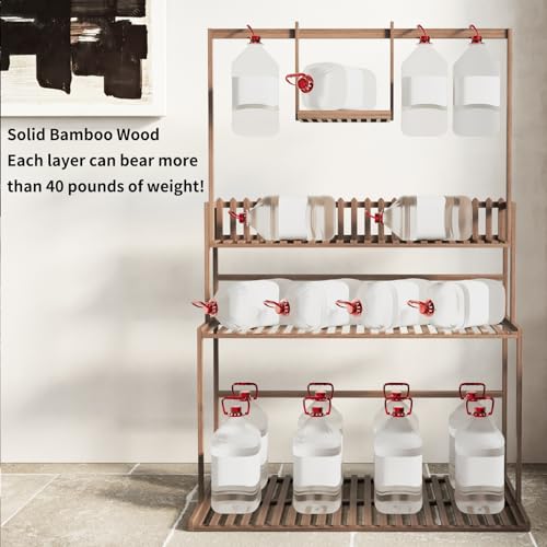 Bamboo 3-Tier Hanging Plant Stand Shelves D726023