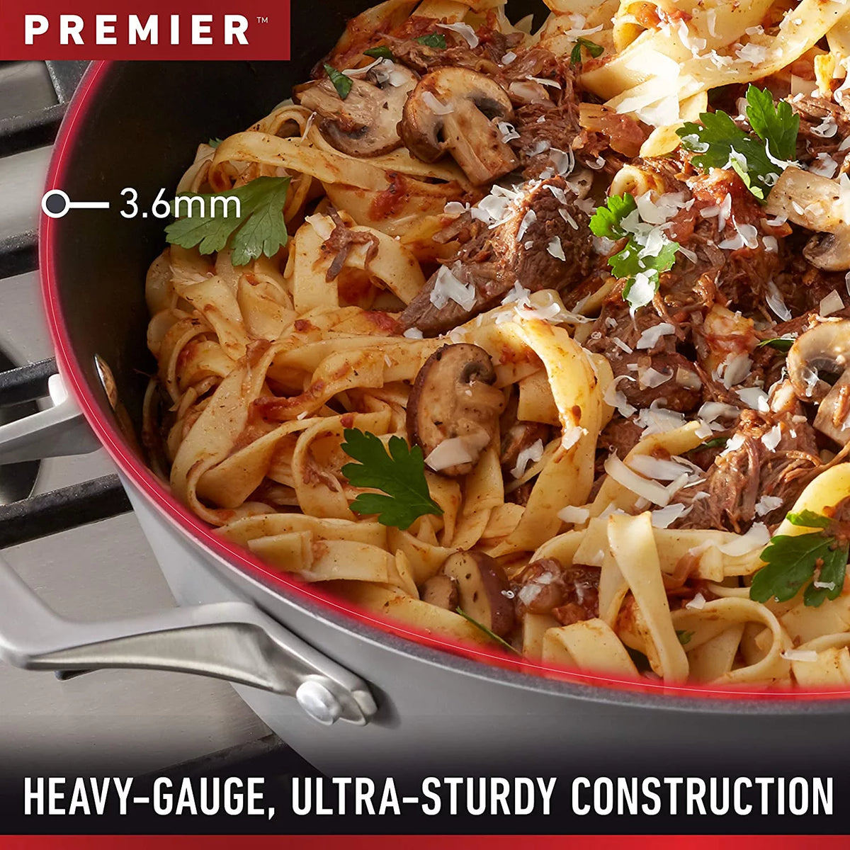 11-Piece Nonstick Cookware Set with Stay-Cool Handles F615