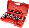 Ratchet Pipe Wrench Threading Tool Set with 6 Dies, Pack of 2 U483234