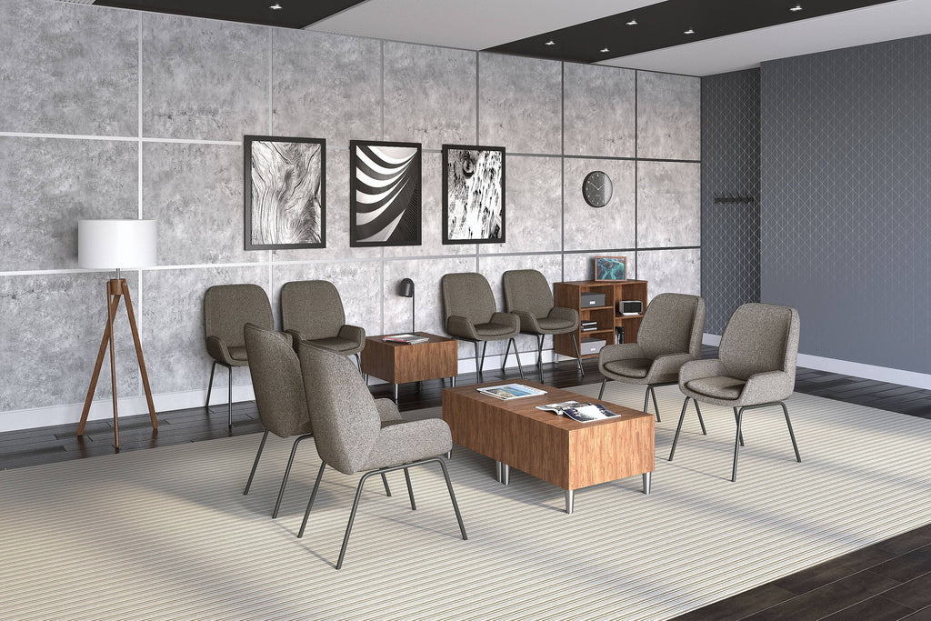 Fabric Guest Chair Gray Seat/Back I8823