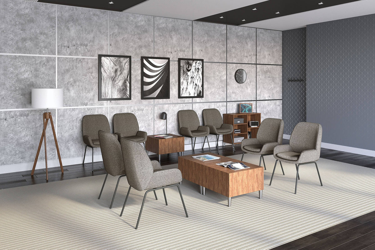 Fabric Guest Chair Gray Seat/Back I8823