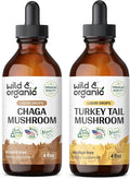 Chaga Mushroom Tincture 4 fl oz & Turkey Tail Mushroom Tincture 4 fl oz C862626