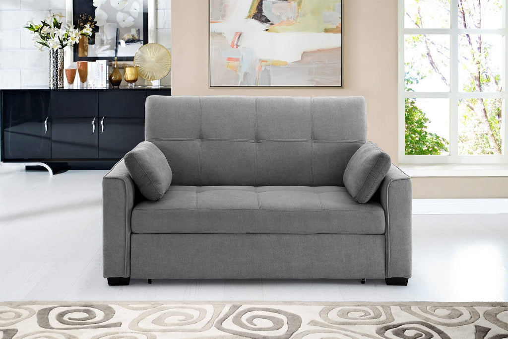 Cappuccino Full Size Sleeper Loveseat P52351