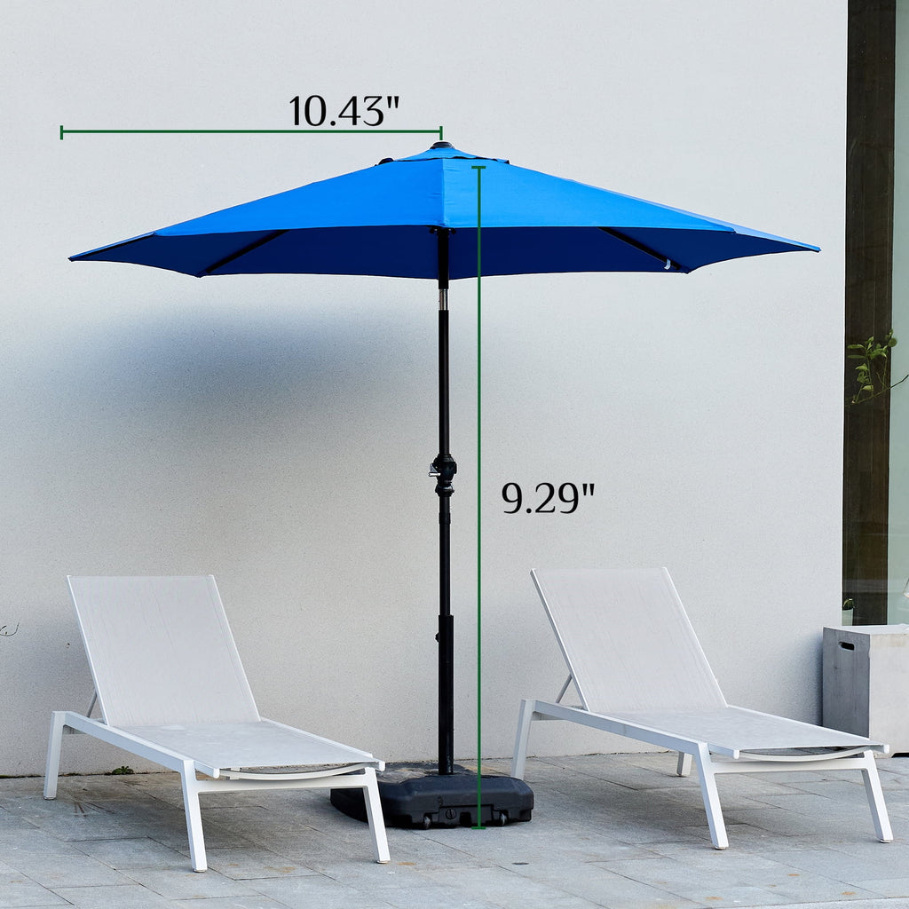 9-FT Outdoor Patio Umbrella with Push Button Tilt and Crank M57085