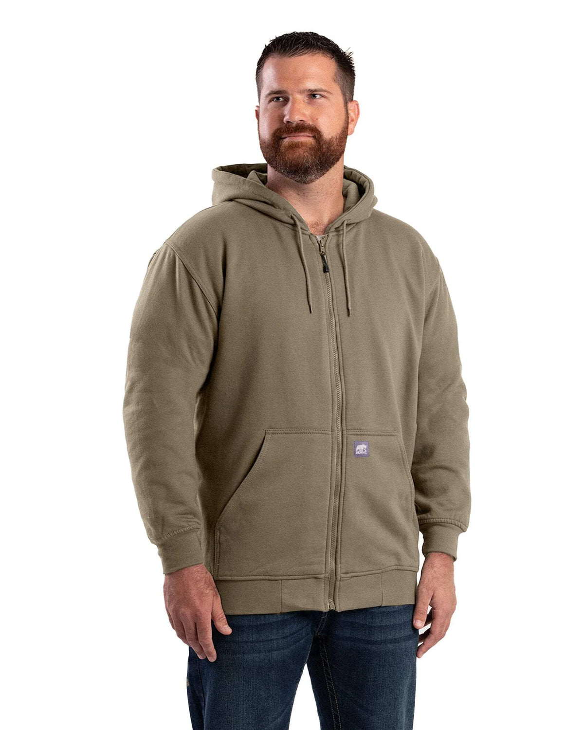 Thermal-Lined Full-Zip Hooded Sweatshirt N876