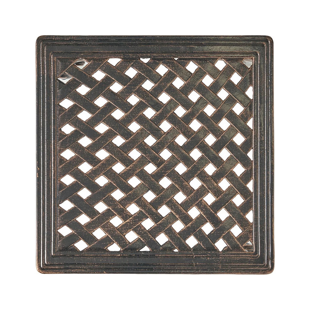 Shiny Copper Aluminum Side Tables Set of 2 P608336