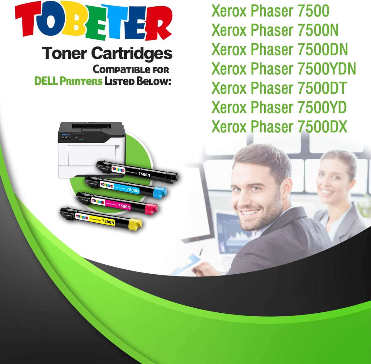 Remanufactured Toner Cartridge Replacement 4 Pack U224376