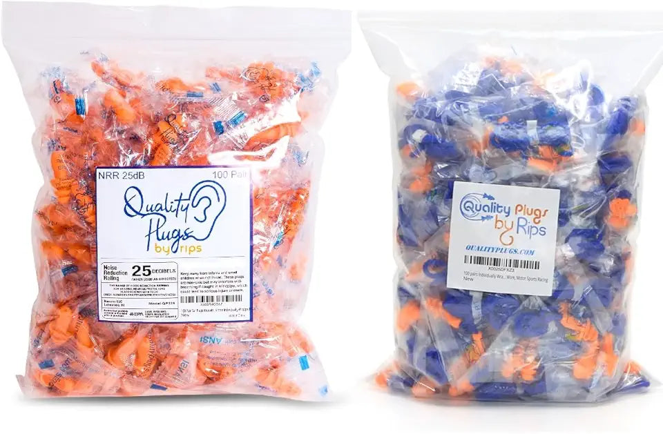 100 Pairs Reusable Corded Ear Plugs X4965