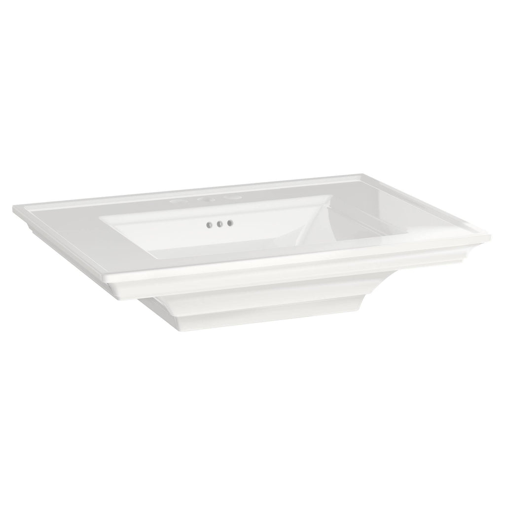 White Pedestal Bathroom Sink D157608
