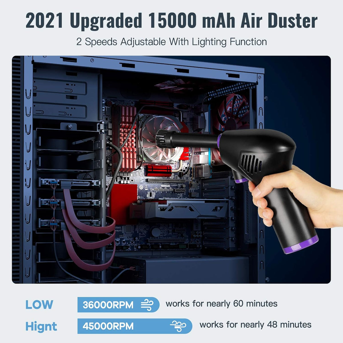 Cordless Rechargeable Air Duster U127625