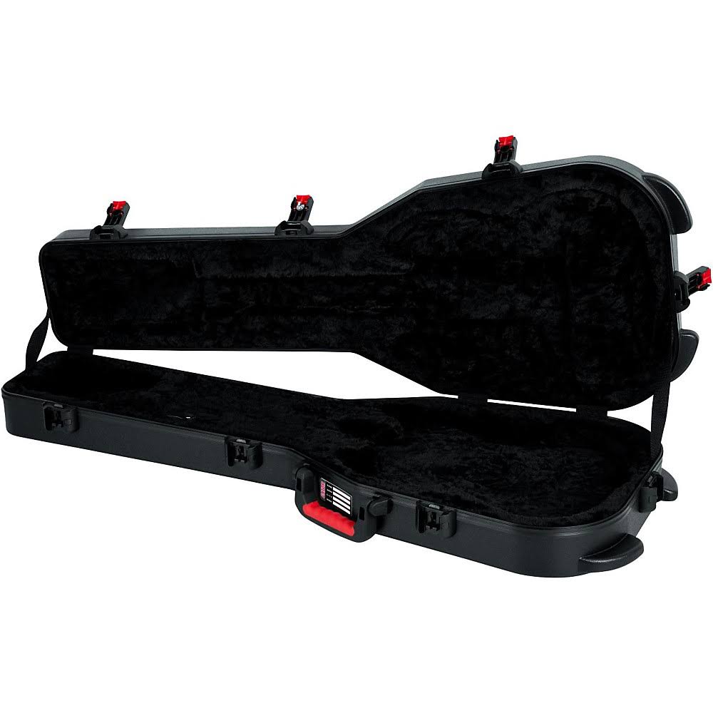 Black Red Molded Guitar Case E72259