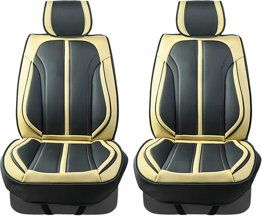 Black Leather Car Seat Covers G8556