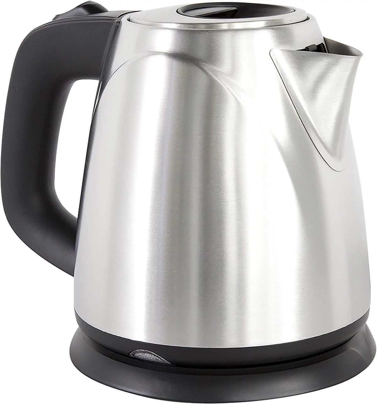 Cordless Compact Electric Kettle in Brushed Stainless Steel, 1-Liter, Silver Q205