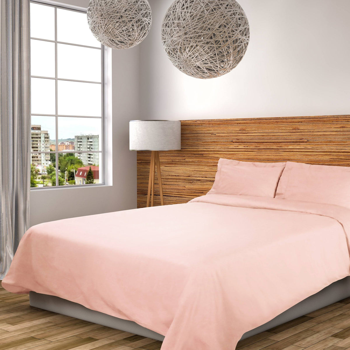 Matte Cotton Percale Duvet Cover Set Full/Queen C68008