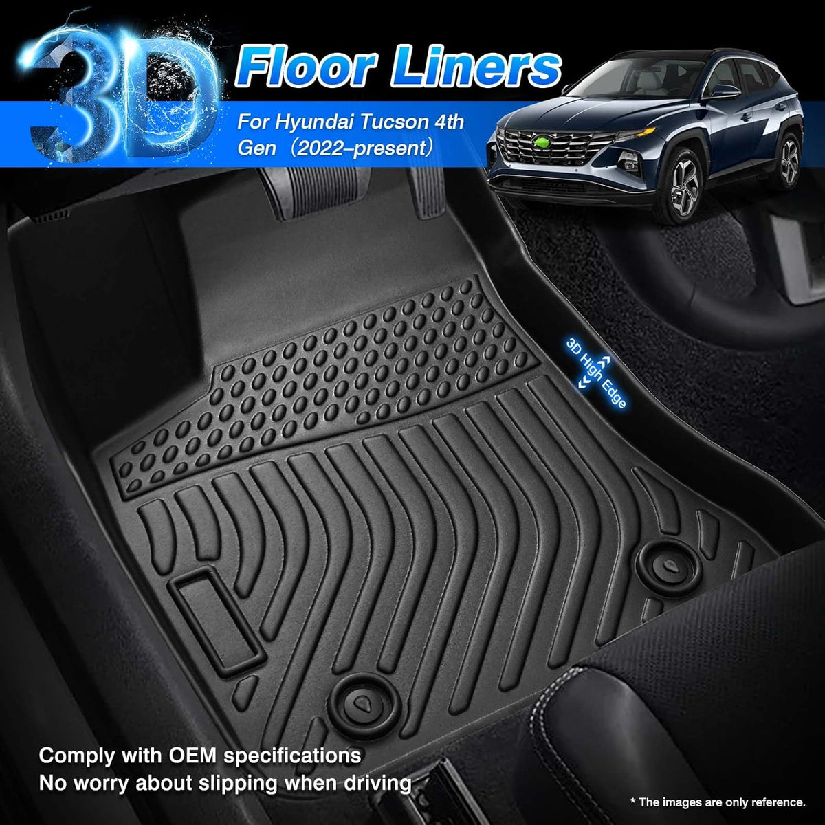 Custom Fit All Weather Floor Mats TPE S642186