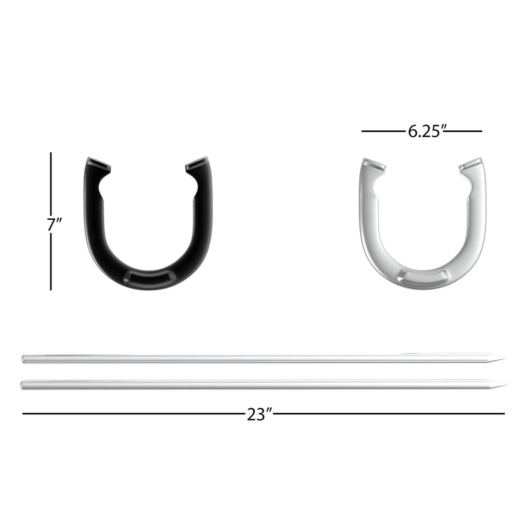 Horseshoe Set with 4 Metal Shoes and 2 Poles C786141