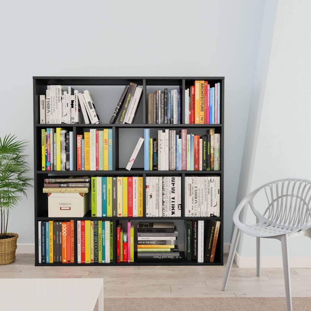 Concrete Gray Room Divider Book Cabinet Chipboard G7462