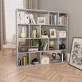 Concrete Gray Room Divider Book Cabinet Chipboard G7462