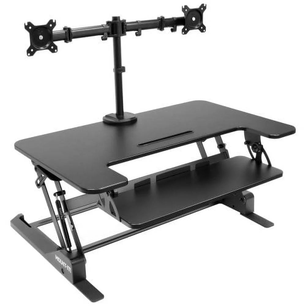 Black Standing Desk Converter Y358294