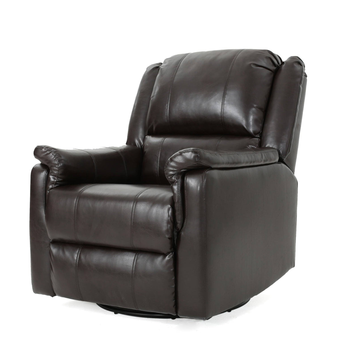 Faux Leather Swivel Gliding Recliner I149
