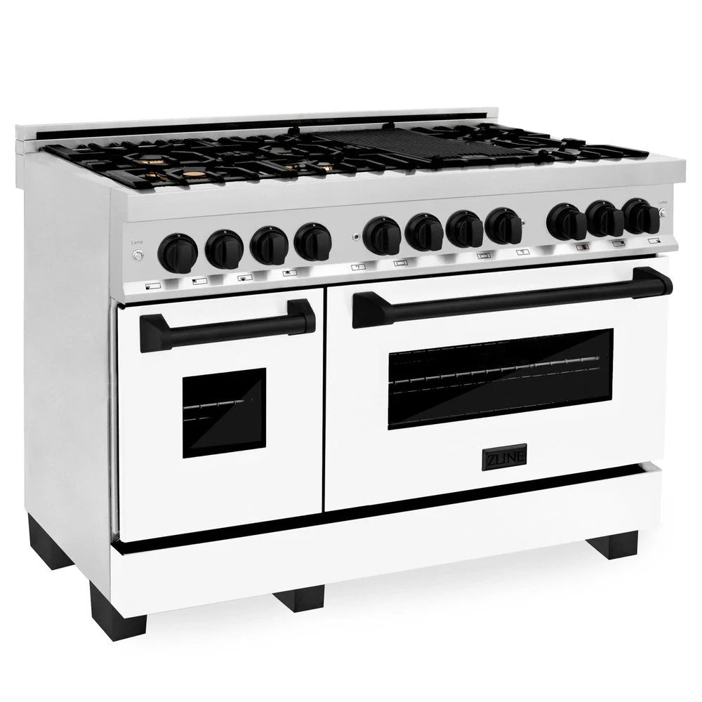 48 6.0 cu. ft. Dual Fuel Range with White Matte Door Q214617