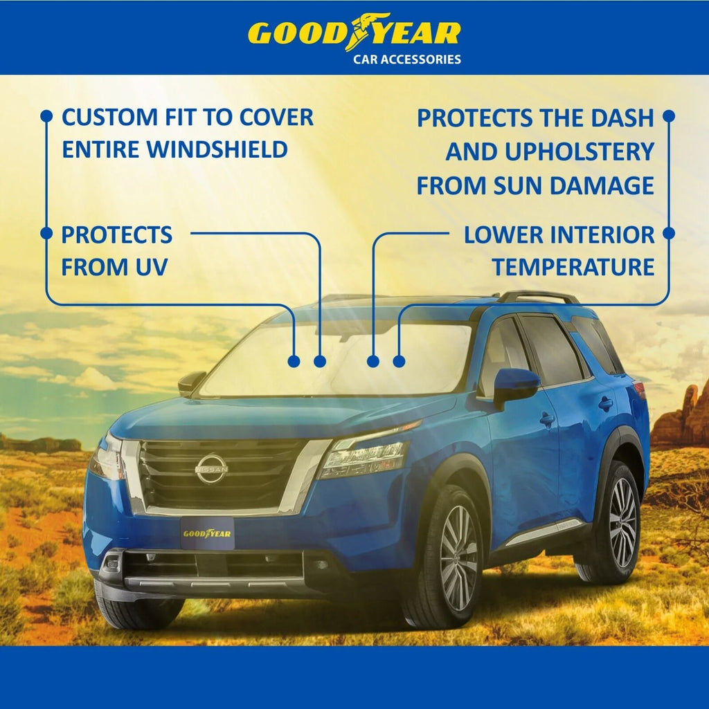 Foldable Windshield Sun Shade for Car Front Window P66776
