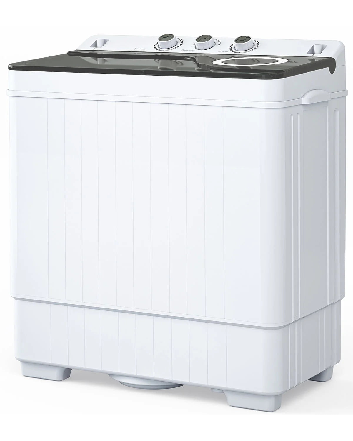 Portable 26lbs Twin Tub Compact Semi-automatic Washing Machine Z900529