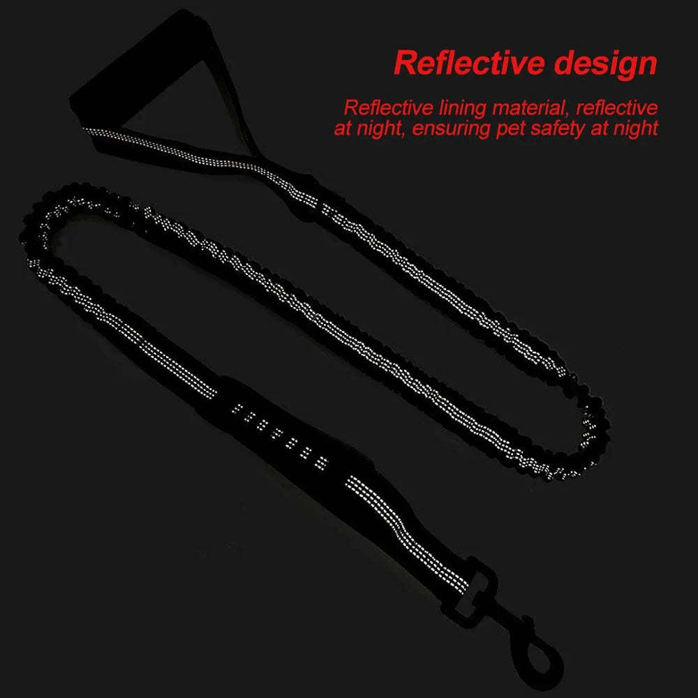 High Reflective Elastic Bungee Dog Leash with Cushion Handle E192