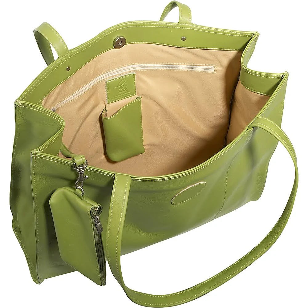 Red Leather Market Bag F3232