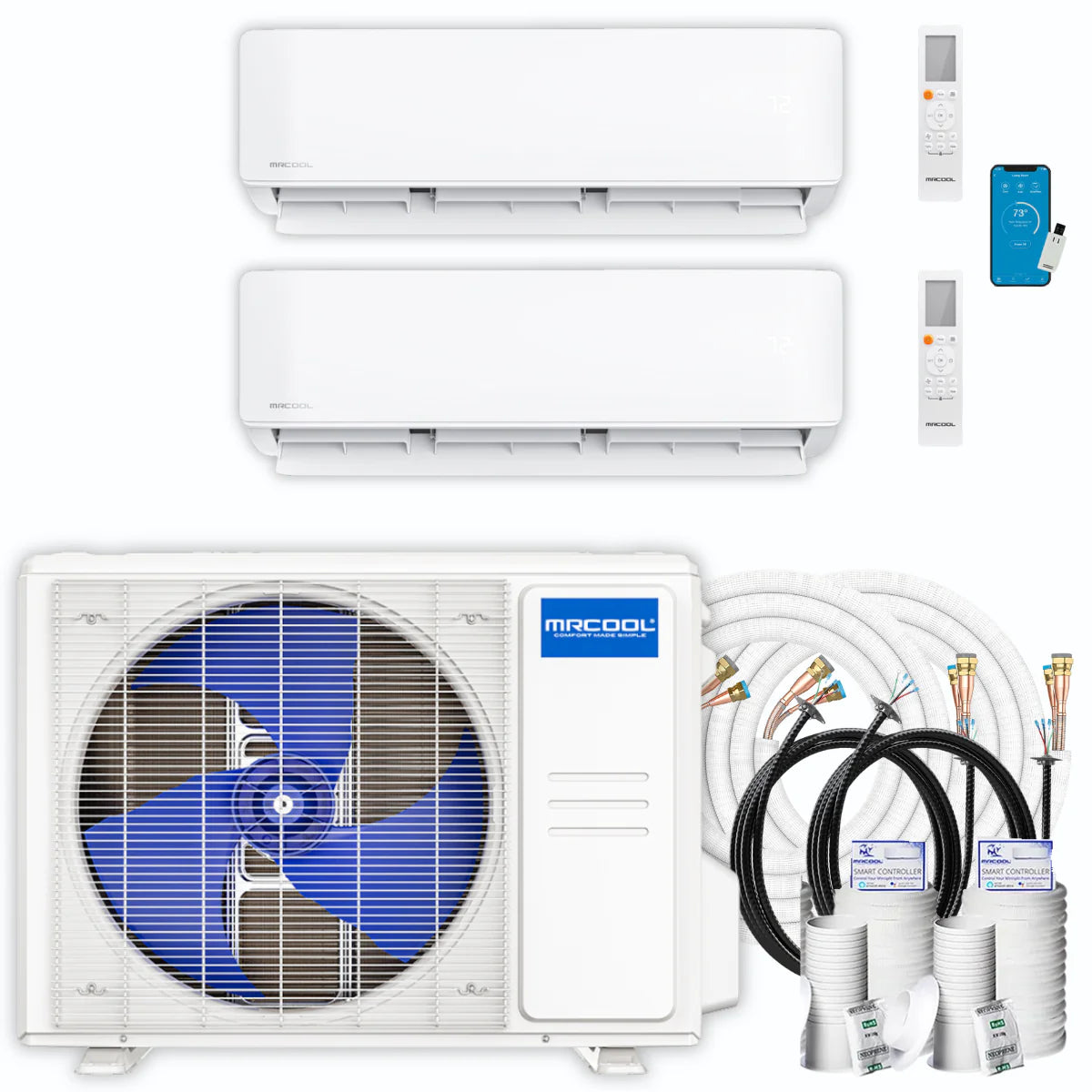 24,000 BTU 2 Zone Ductless Air Conditioner and Heat Pump B7453