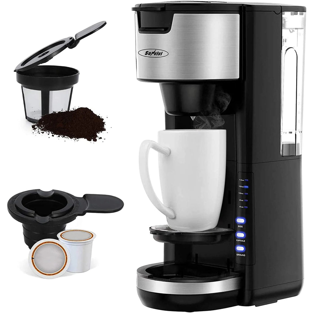 Single Serve Coffee Maker with 30 oz Removable Reservoir M50742