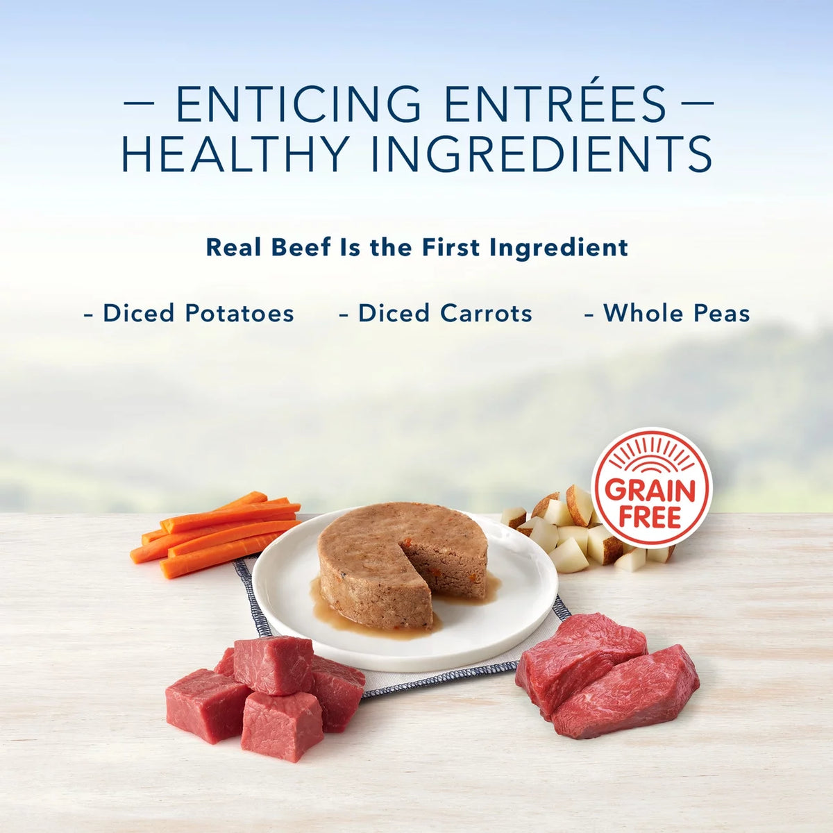 Grain-Free Pate Wet Dog Food Variety Pack, 3.5 oz. Cups (12 Pack) I7056