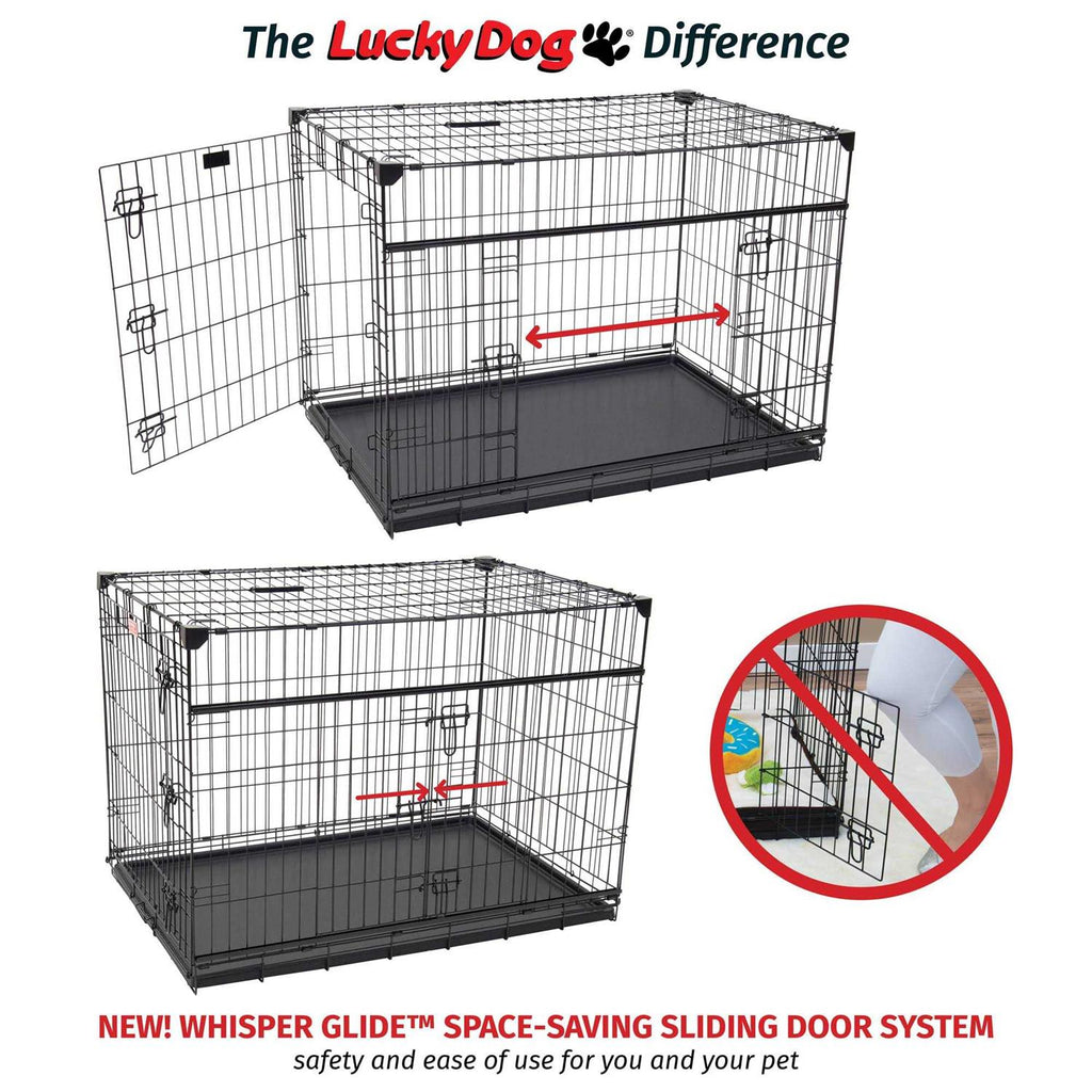 Sliding Double Door Dog Crate Z701