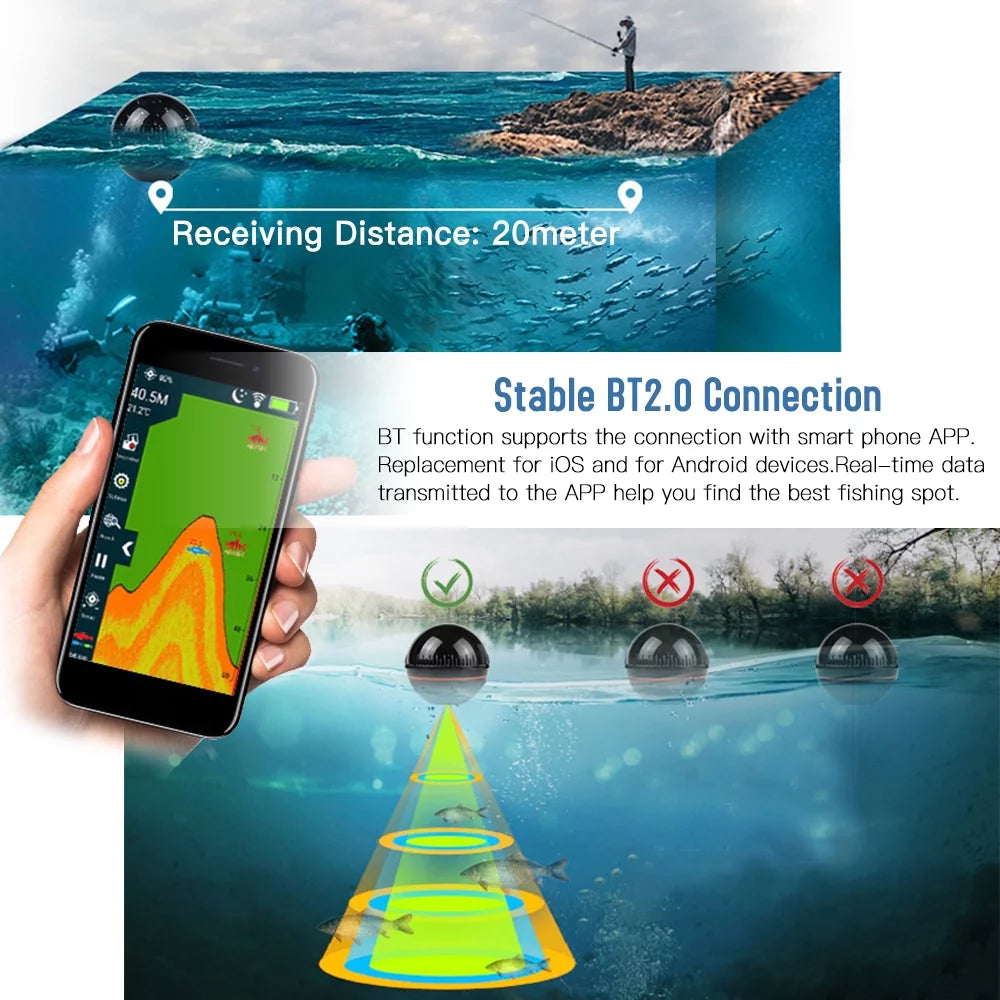 Portable Fish Detector Depth Finder H4089