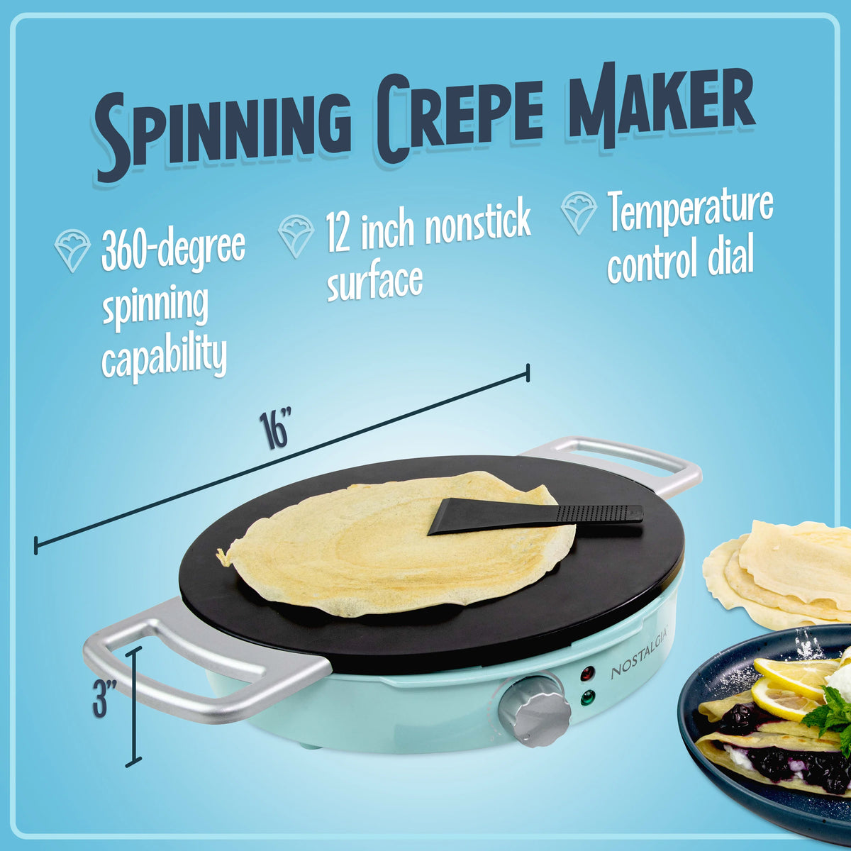 Spinning Crepe Maker I834
